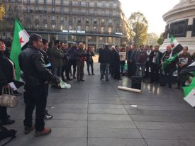 Kundgebung fuer Syrien! Nein zur Vertreibung der syrischen Bevoelkerung! Paris - France  , 08-10-2016